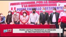 Pedro Castillo promueve la creación de tres partidos políticos tras su renuncia a Perú Libre