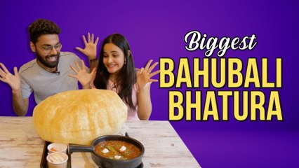 Finishing India's BIGGEST BHATURA | Chole Bhature | Food Challenge | GOODTiMES