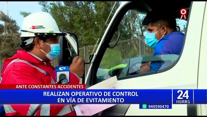 Vía de Evitamiento: realizan operativo control ante constantes accidentes