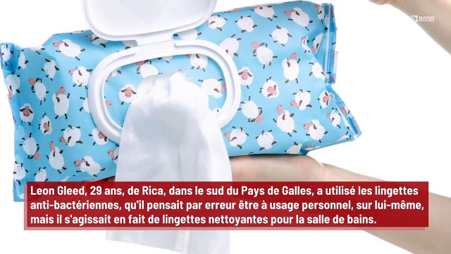 Un homme se brûle accidentellement les fesses après avoir confondu des lingettes nettoyantes avec du papier toilette !