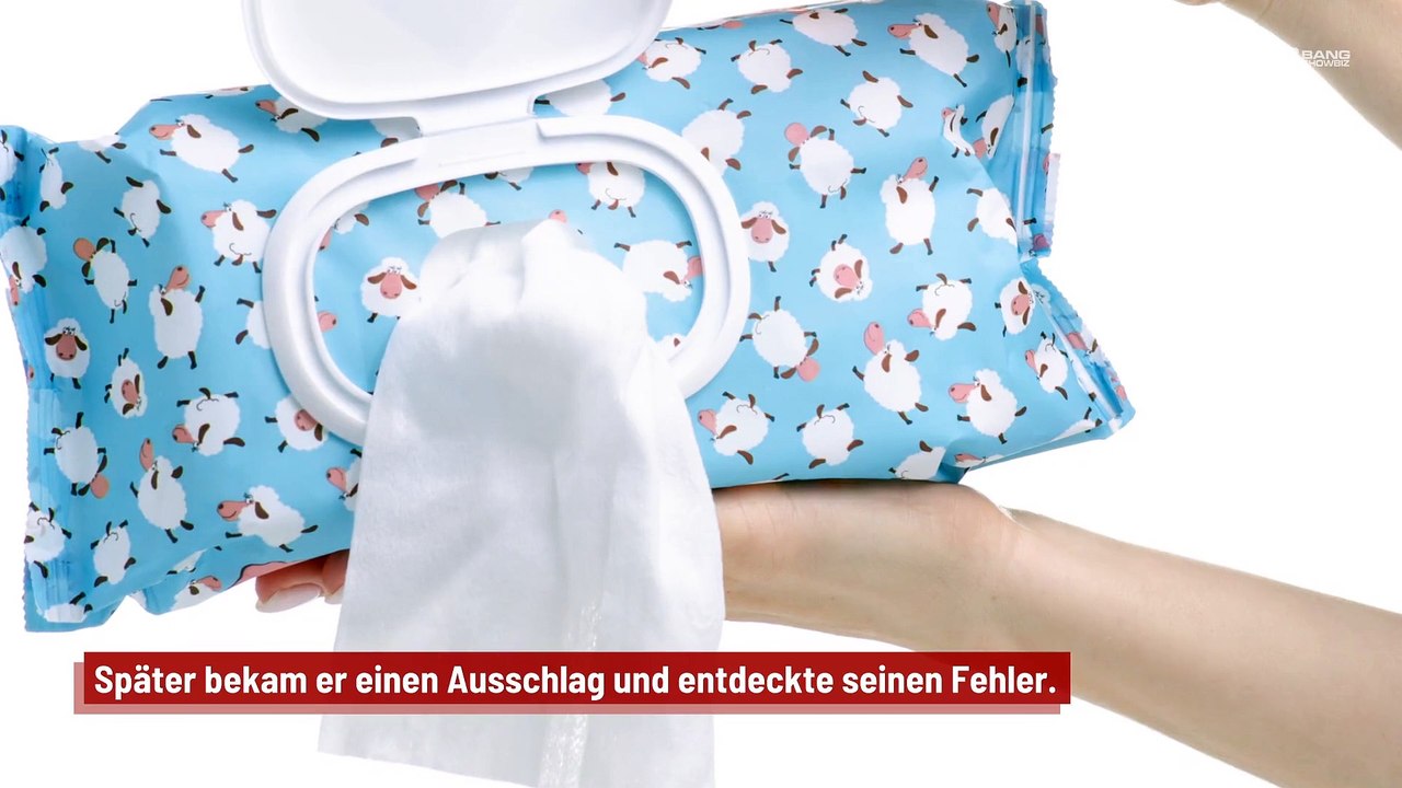 Mann verbrennt sich den Hintern, nachdem er Reinigungstücher mit Toilettenpapier verwechselt hat