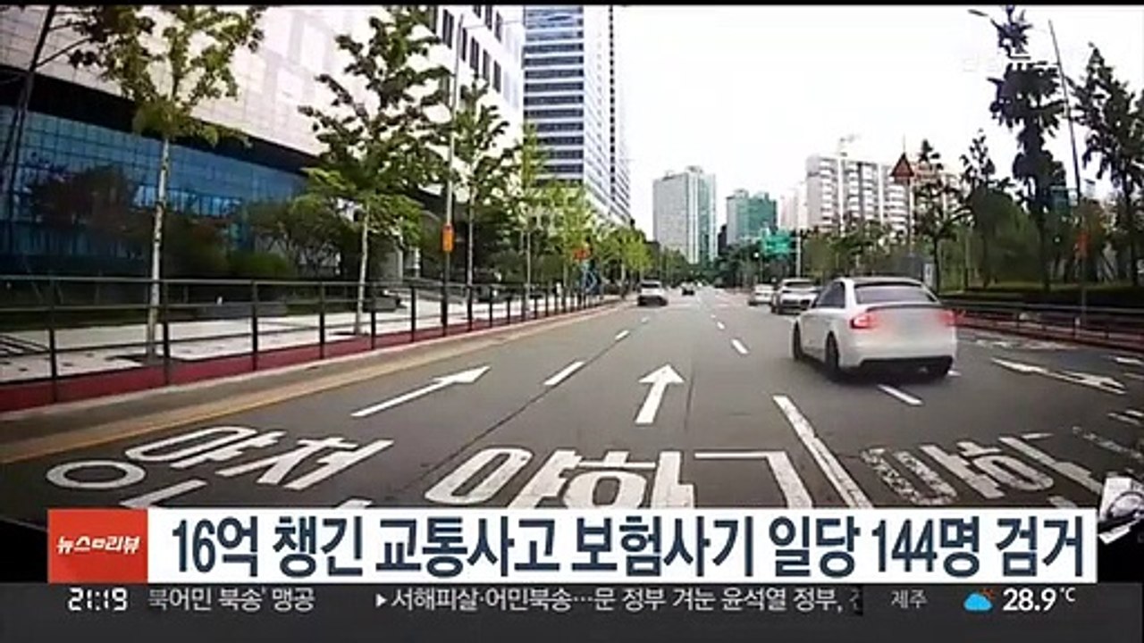 16억 챙긴 교통사고 보험사기 일당 144명 검거