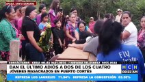 ¡Exigen justicia! En Santa Bárbara sepultan a dos de los cuatro jóvenes asesinados en Puerto Cortés