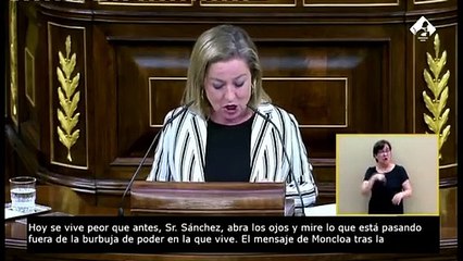 Ana Oramas a Sánchez: "A su papel en esta película de terror que hoy es España le queda menos de un año
