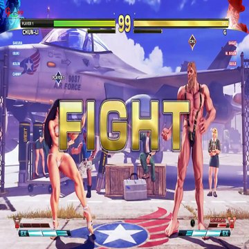 Street Fighter V AE Chun Li Sakura Ibuki Kolin Cammy vs Dhalsim G Sagat M.Bison Guile PC Mod
