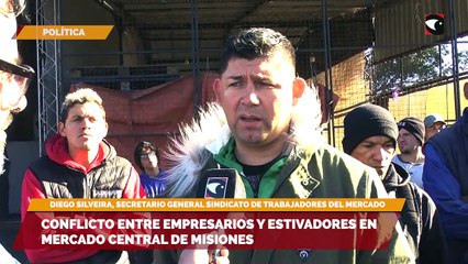 Conflicto entre empresarios y estivadores en Mercado Central de Misiones
