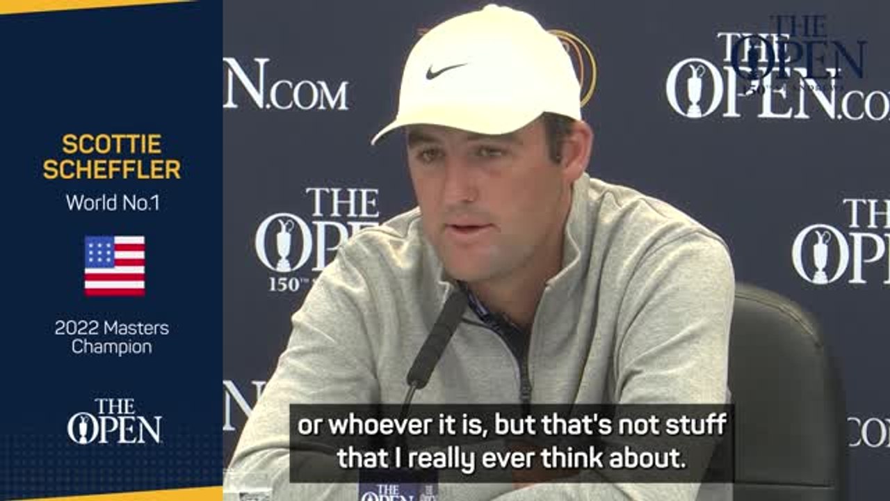 'I don't really feel like whatever being No. 1 would be' - Scheffler