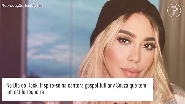 Moda gospel: cantora Julliany Souza aposta no estilo rocker nas produções. Veja fotos!