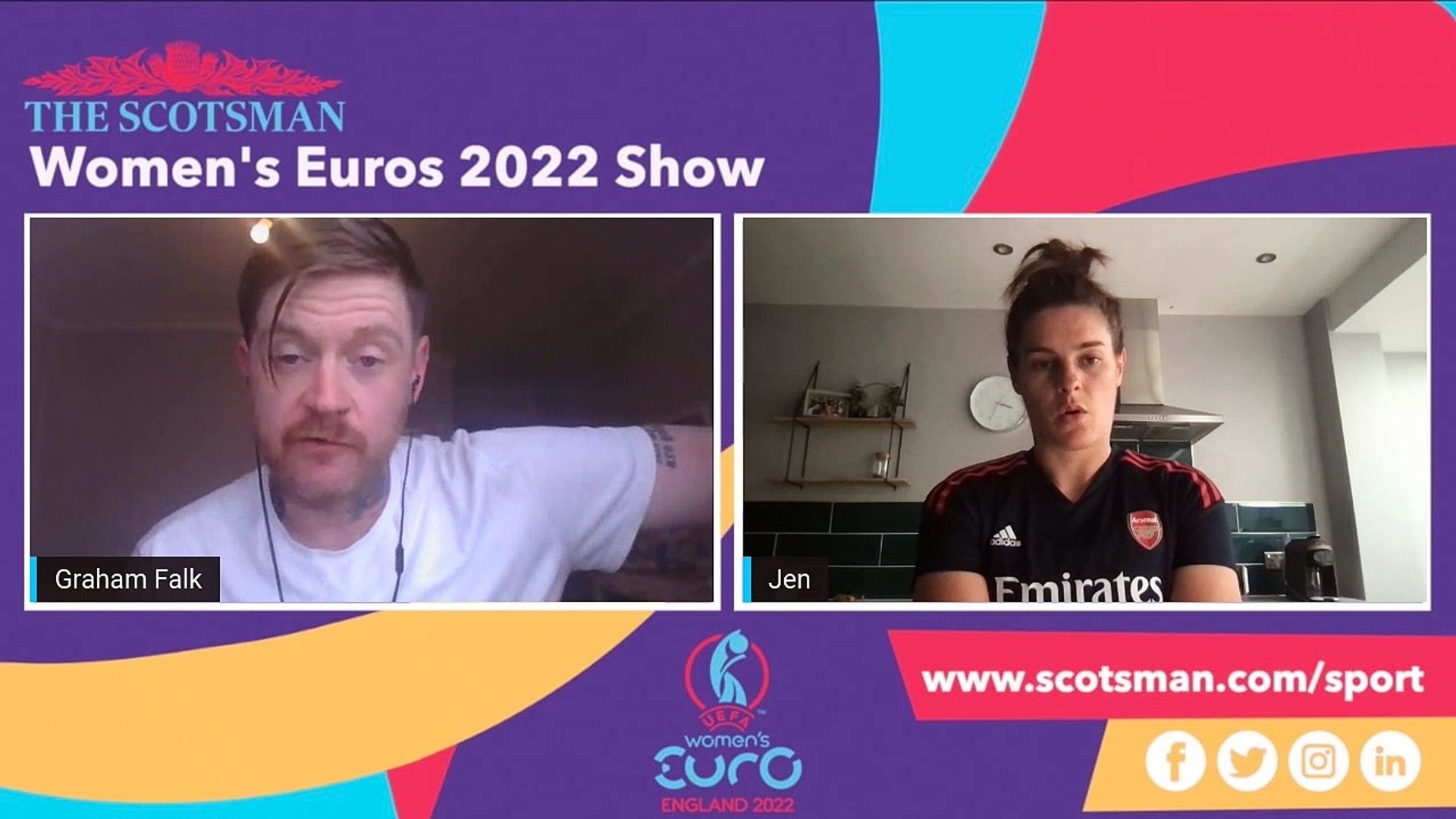 ⁣Women's Euros 2022 show with Arsenal and Scotland defender Jen Beattie