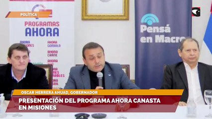 Presentación del programa ahora canasta en Misiones