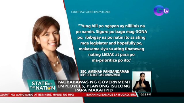 Pagbabawas ng government employees, planong isulong para makatipid | SONA