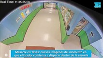 Masacre en Texas, nuevas imágenes del momento en que el tirador comienza a disparar dentro de la escuela, asesinando a más de 20 personas