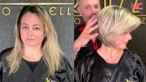 La modella è passata dai capelli lunghi a un bel taglio di capelli corto