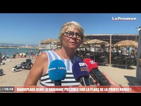 Marseille : Handiplage rend la baignade possible sur la plage de la Pointe Rouge !