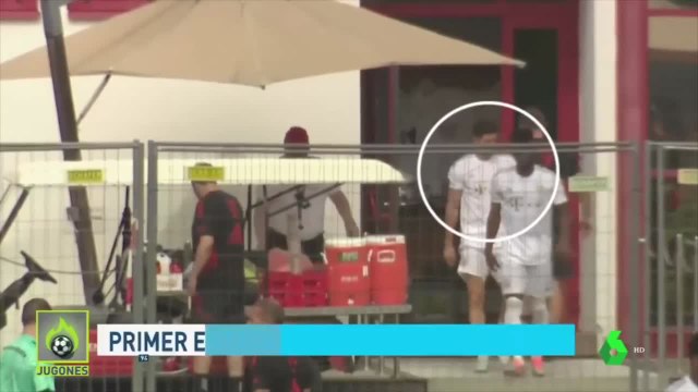 Las imágenes de Lewandowski en su primer entrenamiento