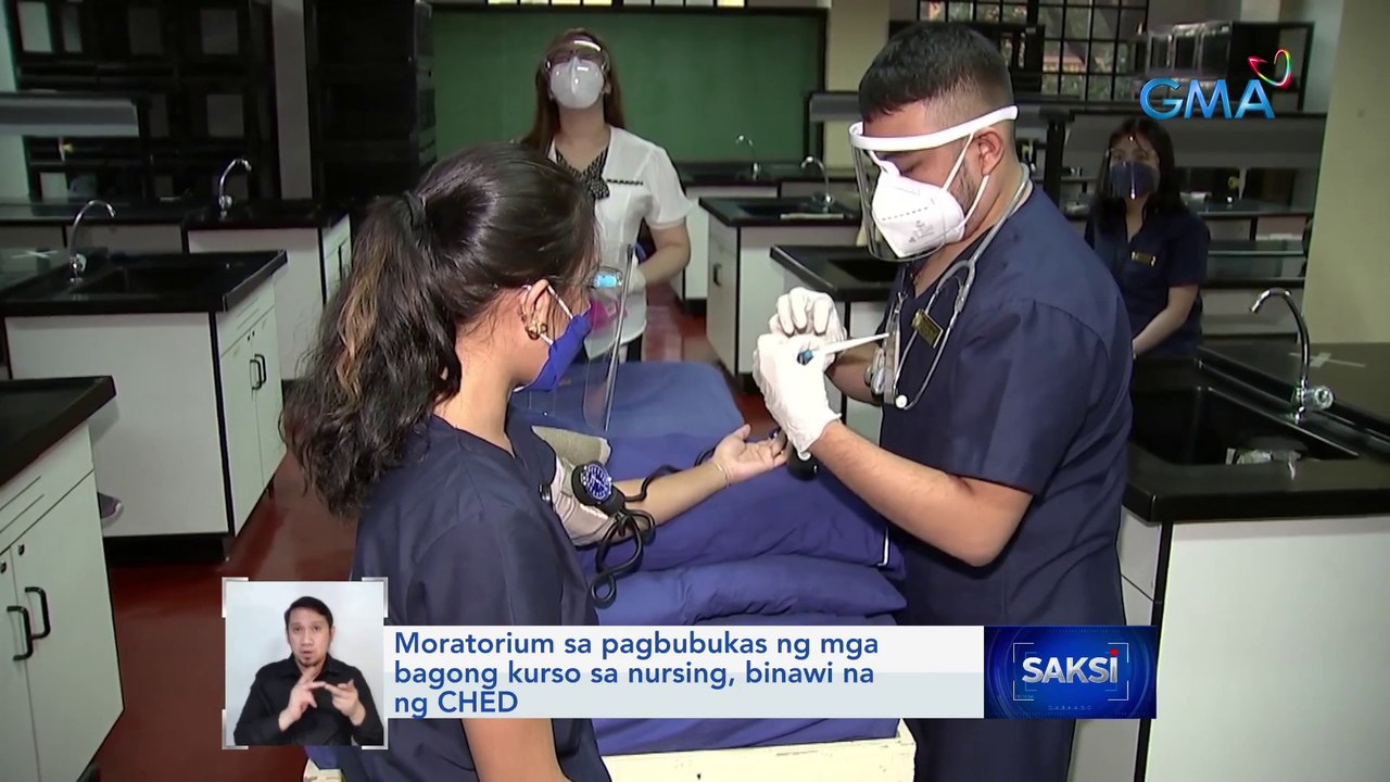 Moratorium sa pagbubukas ng mga bagong kurso sa nursing, binawi na ng CHED | Saksi