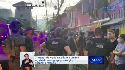 7 menor de edad na biktima umano ng child pornography, nasagip; suspek, arestado | Saksi
