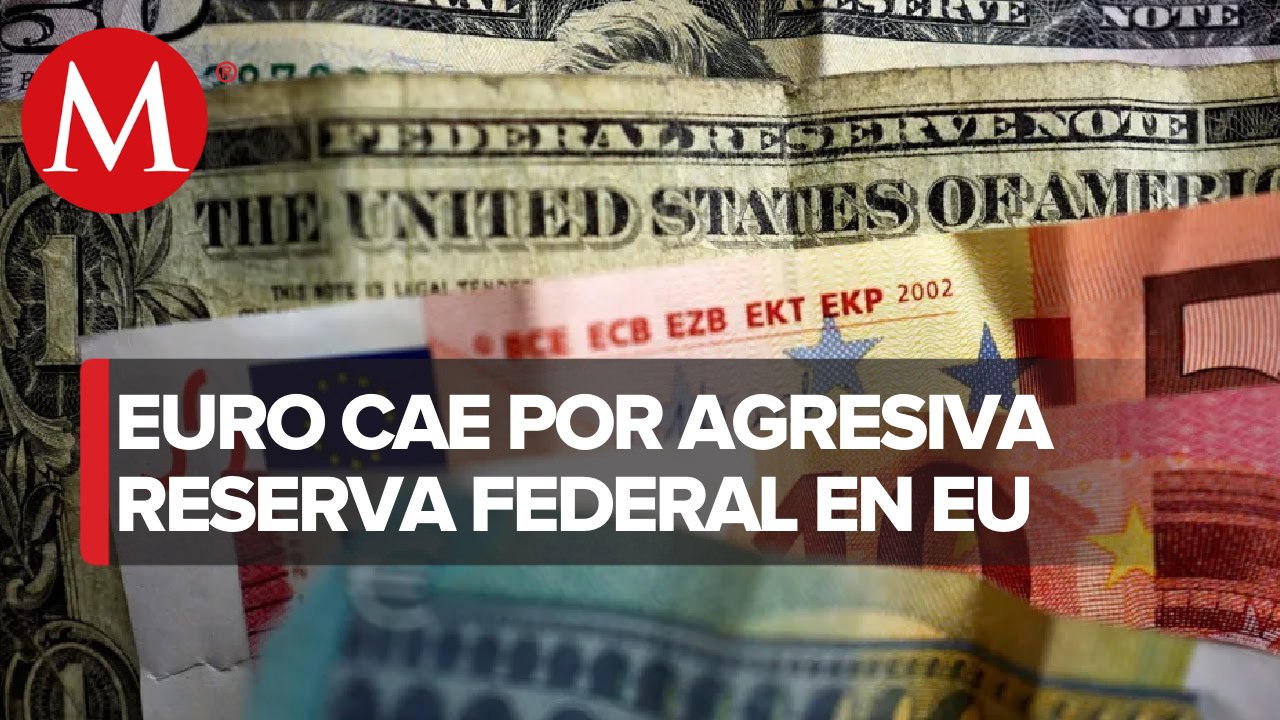 Euro cae por debajo de la paridad frente al dólar por primera vez en dos décadas