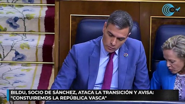 Bildu, socio de Sánchez, ataca la Transición y avisa: «Construiremos la república vasca»
