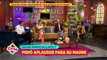 Entre lágrimas, Paulina Rubio pide un aplauso a Susana Dosamantes