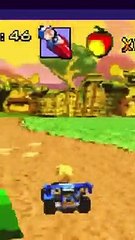 Crash Nitro Kart (GBA) - N. Tropy Clock Weapon Gameplay