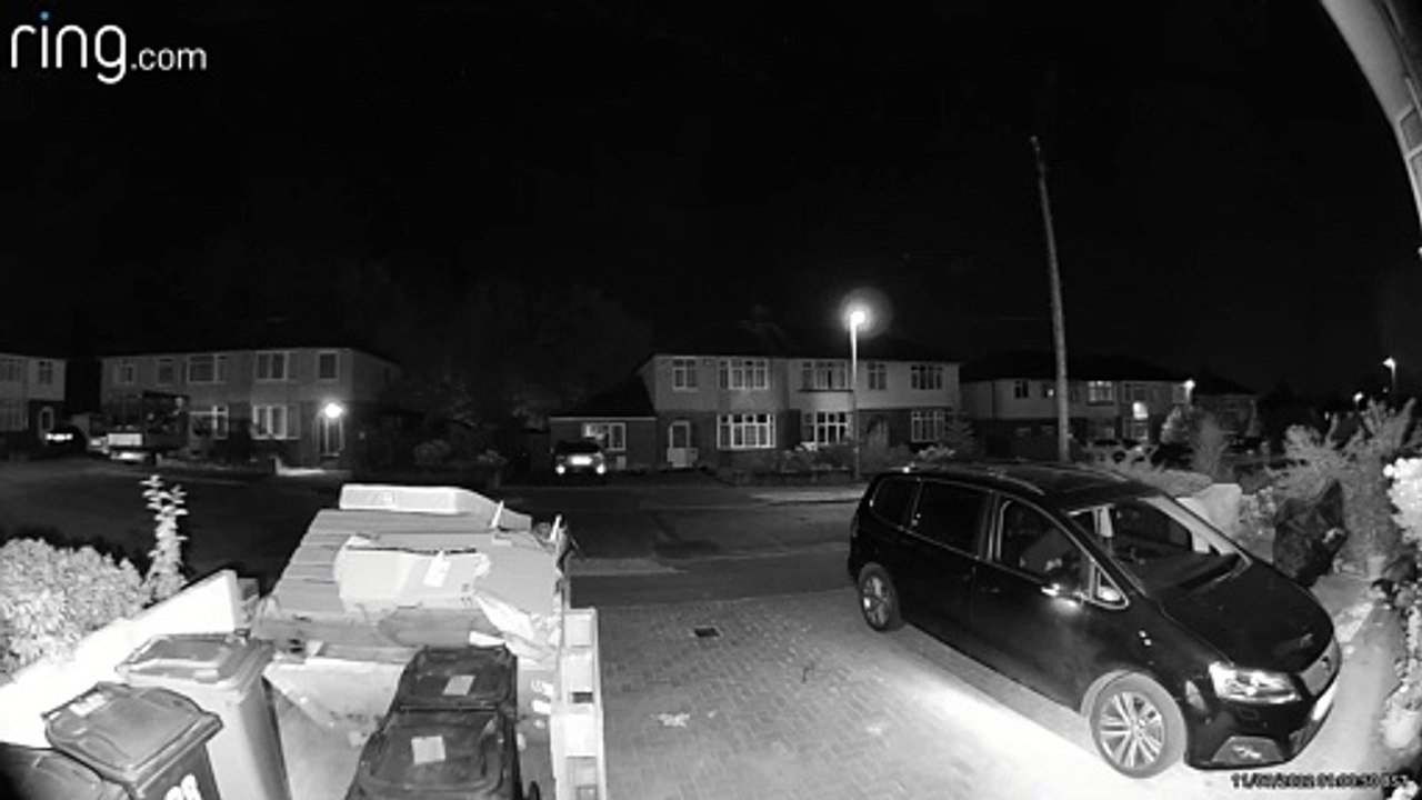 Ring Doorbell footage shows a man trying to steal a car in Essella Road