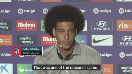 Atletico's Witsel relishing working with Simeone