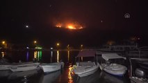 Datça'daki orman yangınına müdahale sürüyor