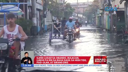 Video herunterladen: Ilang lugar sa Obando, Bulacan, lubog pa rin sa baha dahil sa high tide, pag-ulan, at sirang dike | UB