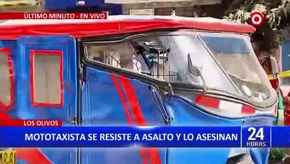Los Olivos: Asesinan a mototaxista por resistirse a robo