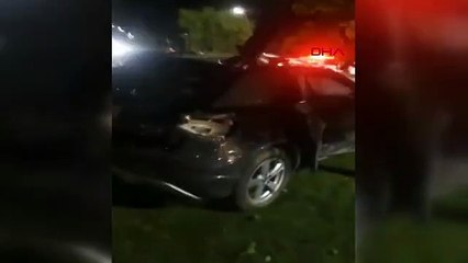 Son dakika haber... OTOMOBİL REFÜJDEKİ AĞAÇLARA ÇARPTI: 1 ÖLÜ