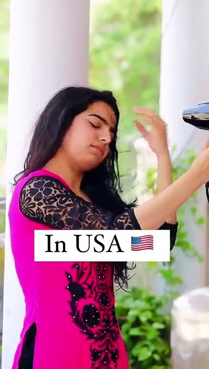 USA  vs India  ~ Hairdrying  Who is best  #Dushyantkukreja #shorts #ytshorts