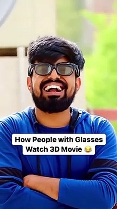 How people with specs watch 3D movies  ~ If Relatable please share  ~ Dushyant Kukreja #shorts