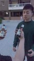 Guy Throws Spinning Back Kicks and Opens Beer Bottle