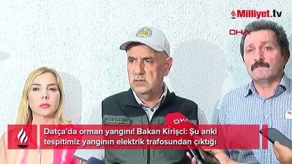 Datça’da orman yangını! Söndürme çalışmaları sürüyor