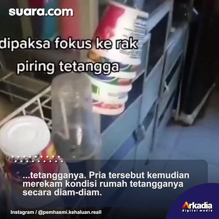 Nyinyir Banget! Pria Ini Diam-diam Rekam Dapur dan Rak Piring Tetangga Saat Bertamu