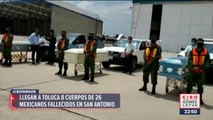 Llegan a México cuerpos de 8 migrantes que murieron en tráiler de Texas