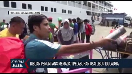 Ribuan Penumpang Memadati Pelabuhan Usai Libur Idul Adha