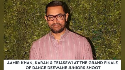 Aamir Khan, Karan & Tejasswi At The Grand Finale Of Dance Deewane Juniors Shoot