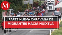Caravana con al menos 200 migrantes sale de Tapachula, Chiapas