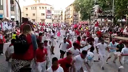 San Fermín Encierro con toros de Miura 14-07-2022