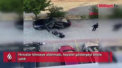Hırsızlar kimseye aldırmadı, hayalet göstergeyi böyle çaldı