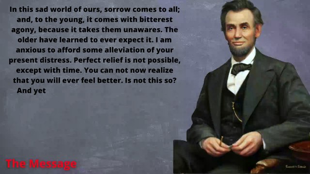 In this sad world of ours, sorrow comes to all; and, to the young, it comes with bitterest agony, because it takes them unawares. The older have learned to ever expect it. I am anxious to afford some alleviation of