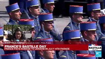 France's Bastille day : Military parade on the Champs-Elysees