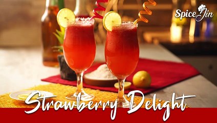 Strawberry Delight Recipe II Make natural juice at home By SpiceJin