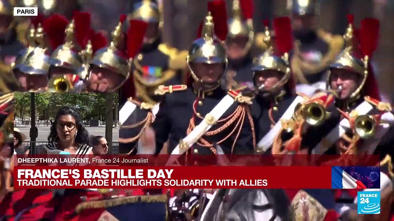 France celebrates Bastille Day with military parade