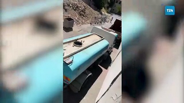 Okmeydanı Fetihtepe'de kentsel dönüşüm yıkımı için kiracıların evleri boşaltılıyor