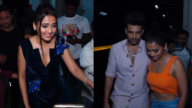 Tejasswi Prakash को यूं बाहों में लिए दिखे Karan Dance Deewane Juniors के सेट पर | FilmiBeat*TV