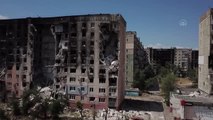 Ukrayna'nın Syevyerodonetsk kenti yoğun çatışmaların izlerini taşıyor