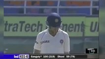 India Vs Australia 2nd Test Mohali (2008) Sourav Ganguly 102 in 1st Innings